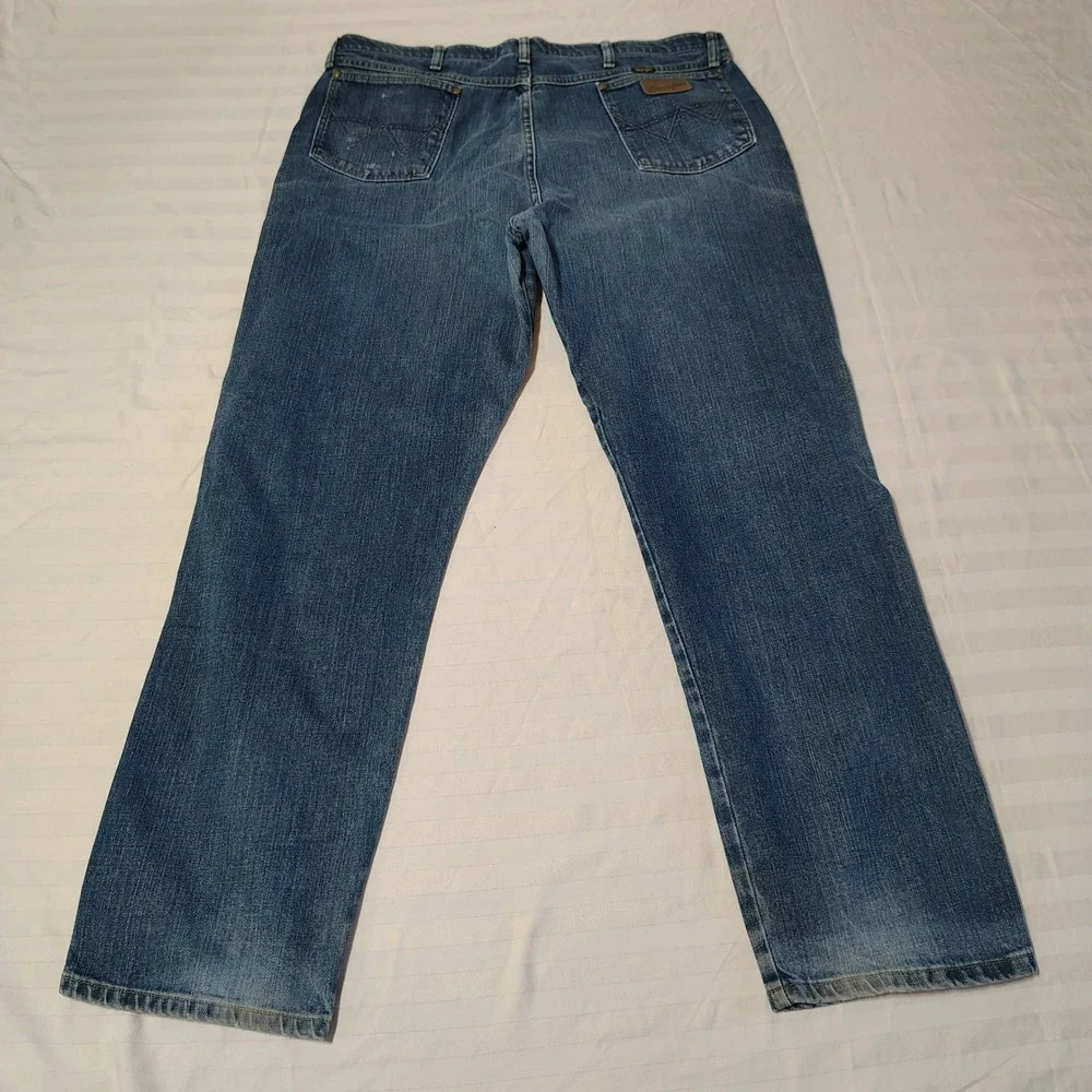 Wrangler Jeans Mens 40x34 George Strait Cowboy Cut Denim 32MGSDS Vintage Blue